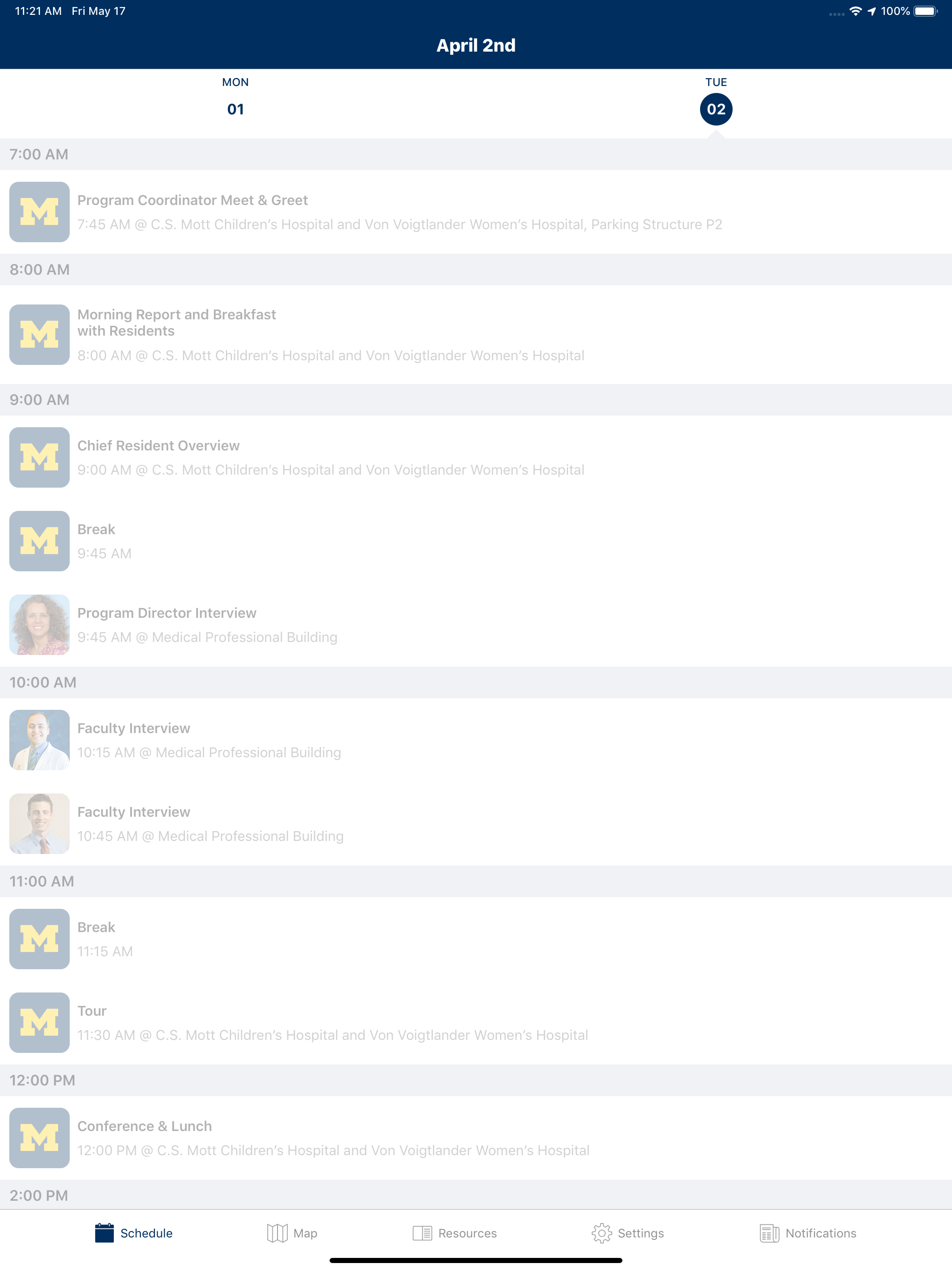 Umich Pediatrics screenshot 5