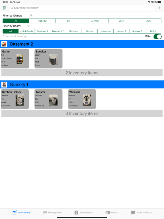 InventoryApp by MD iPad screenshot 1 - Productivity app