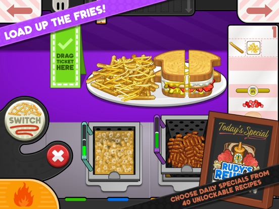 Papa's Cheeseria To Go! iPad app afbeelding 5