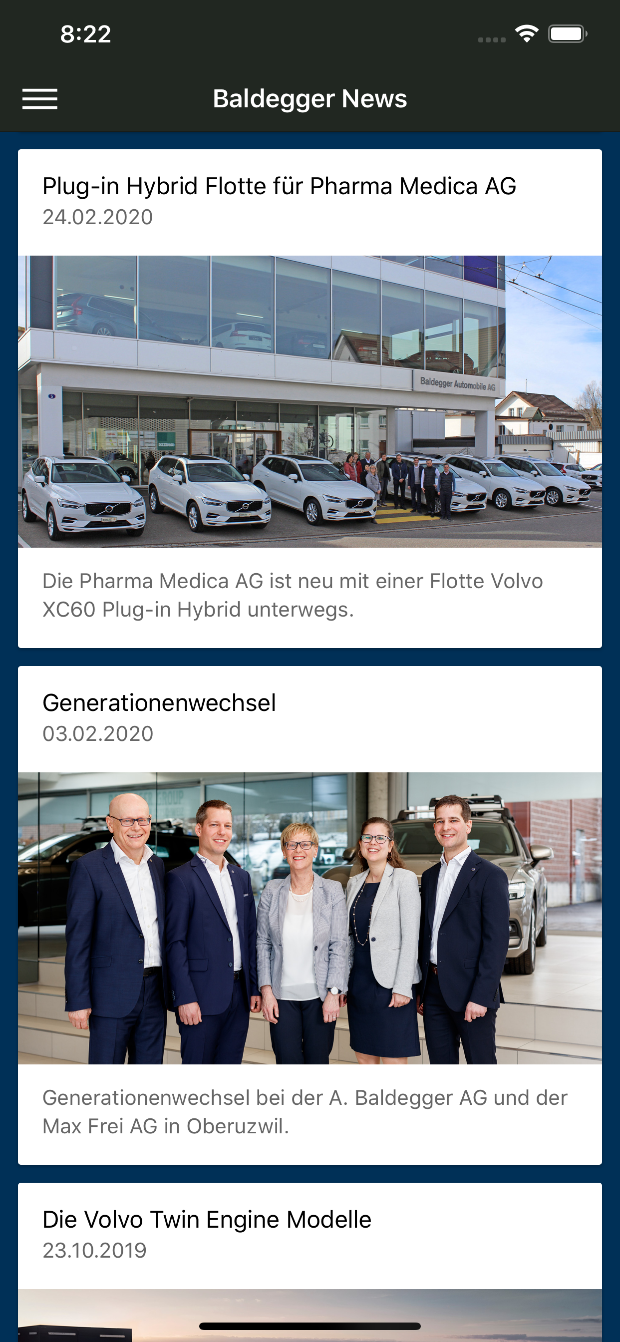 Baldegger Automobile AG screenshot 2