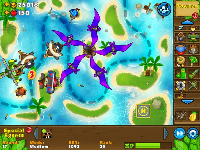 Bloons TD 5 HD, game for IOS