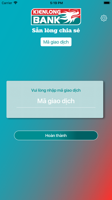 Kienlongbank eToken screenshot