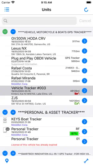MotoMon GPS Tracking screenshot 1