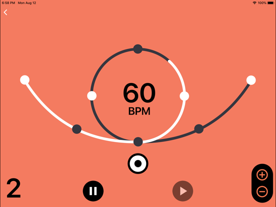Flow Metronome iPad screenshot 3 - Music app