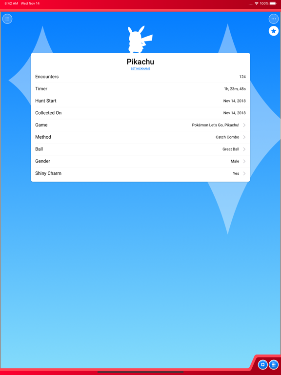 Pokétch: Shiny Counter iPad screenshot 5 - Utilities app