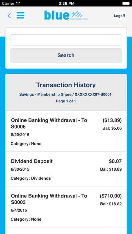 Blue FCU Mobile Banking App