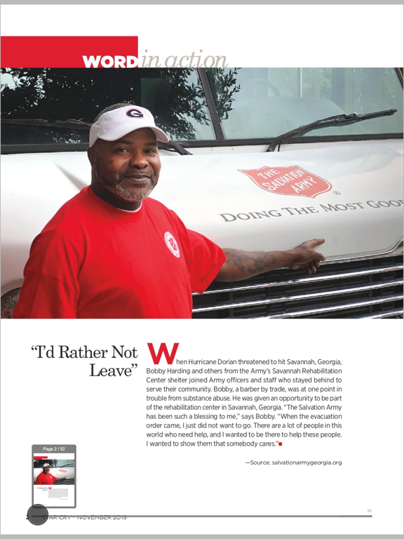 Salvation Army Publications iPad screenshot 4 - News app