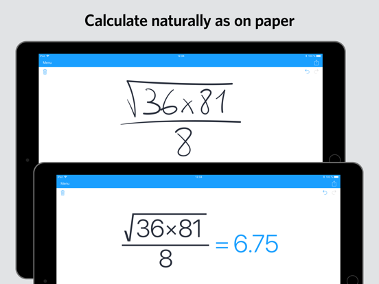 MyScript Calculator iPad app afbeelding 1