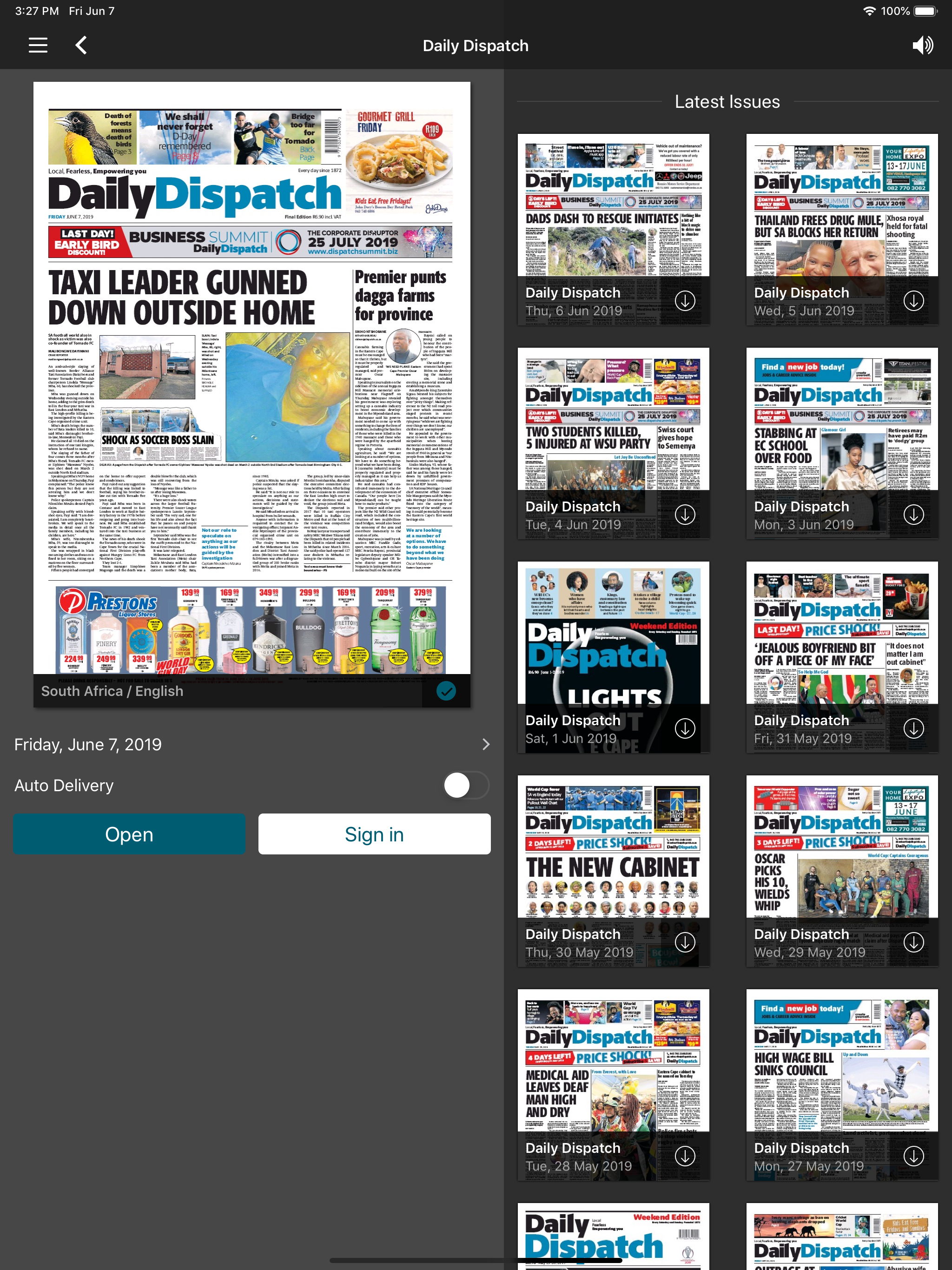 Daily Dispatch E-Edition