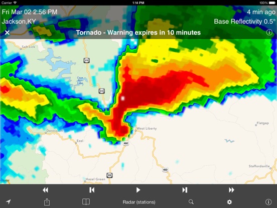 Screenshot #1 for NOAA Dual Radar