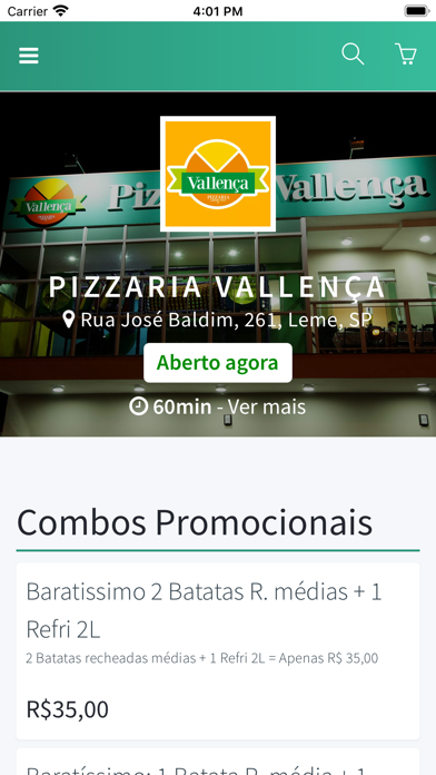 Pizzaria Vallença Screenshot