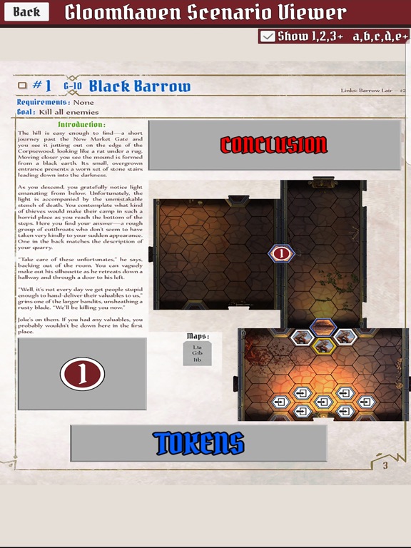 Screenshot #5 pour Gloomhaven Scenario Viewer