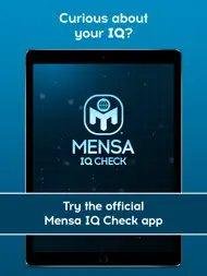 Mensa IQ Check ipad bilder 0