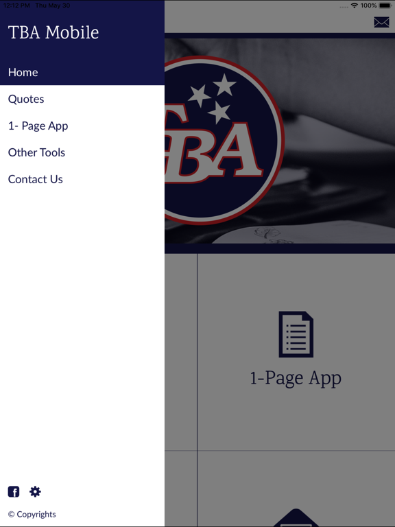 TBA Mobile App iPad screenshot 2 - Business app