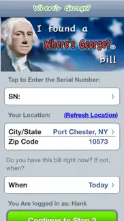 wheresgeorge.com official app iphone screenshot 3