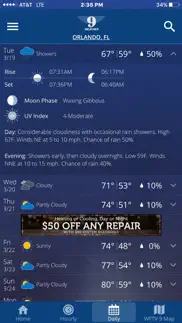 wftv channel 9 weather iphone screenshot 2
