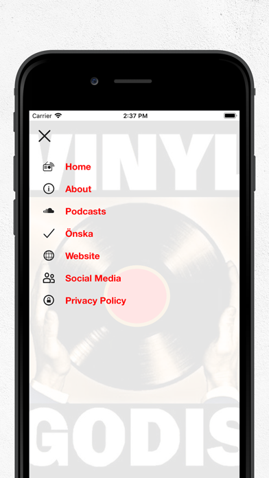 Vinylgodis Radio Screenshot