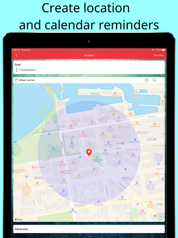 Personal Goals iPad screenshot 6 - Productivity app