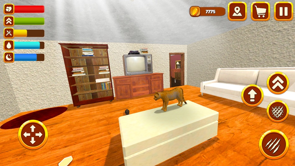 #3. Hunting Cat Survival Simulator (iOS) Podle: Tayga Games OOO