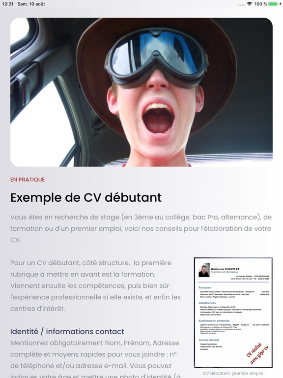 Screenshot #5 pour Conseils pour un CV réussi