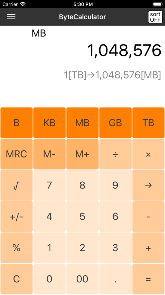 #5. Byte Calculator -byte conv- (iOS) 由: TAS Company Limited.