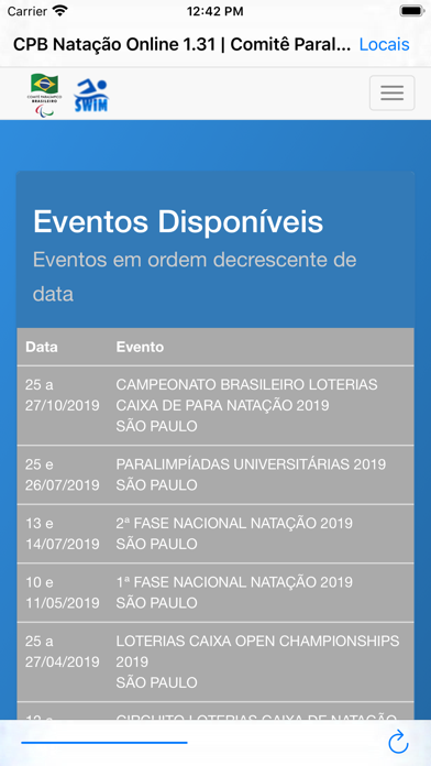 Screenshot #3 pour CPB Natação