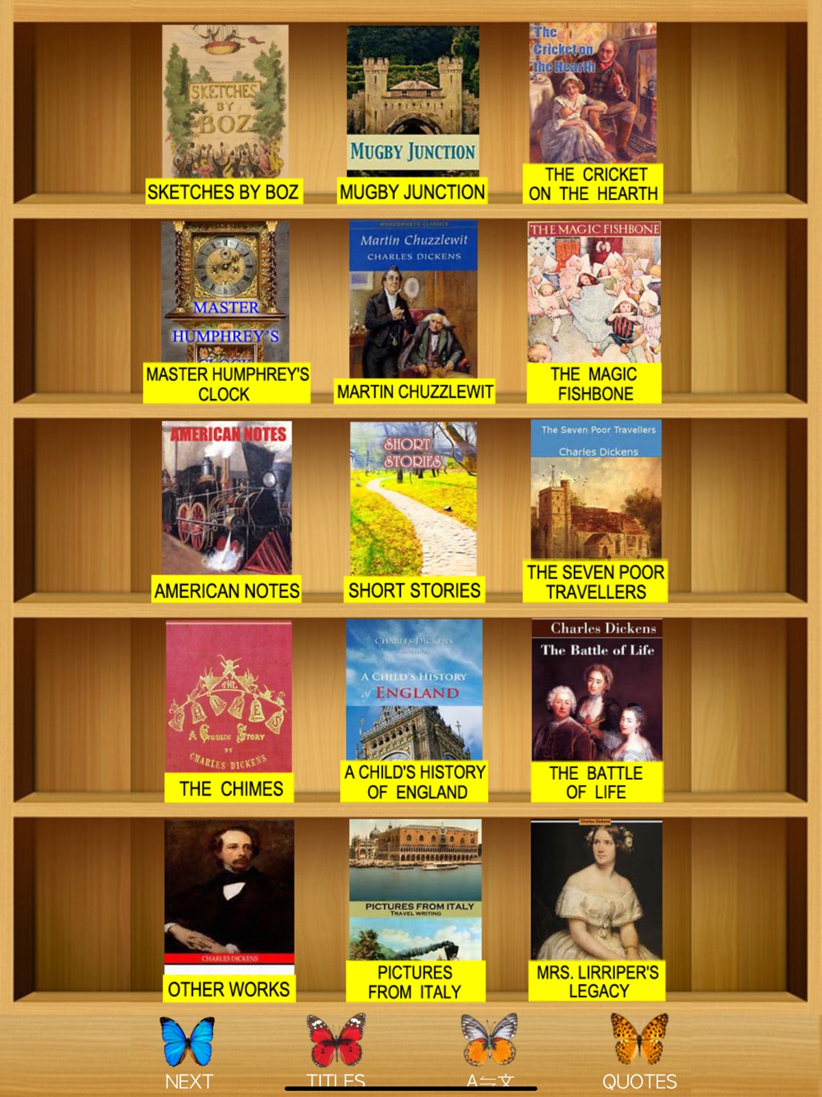 Dickens Books ipad screenshot 2