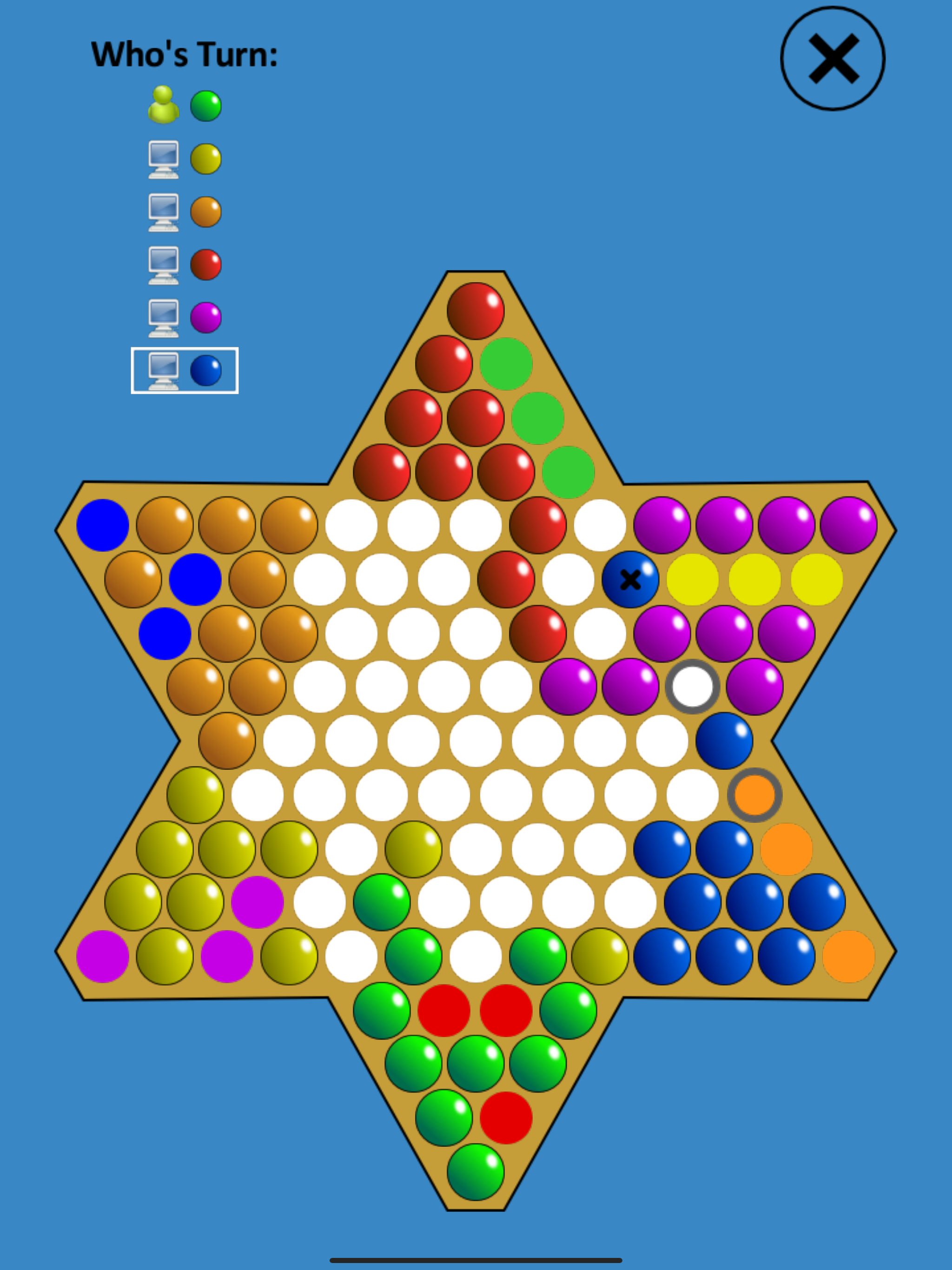 Chinese Checkers Touch