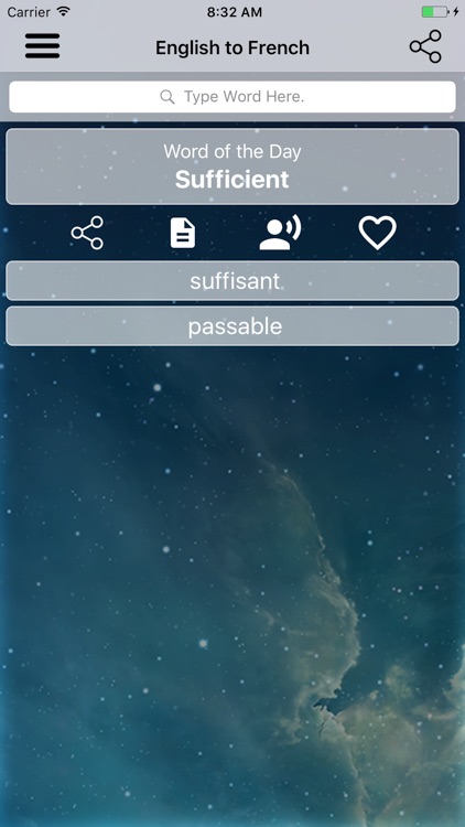 English To French Dictionary.