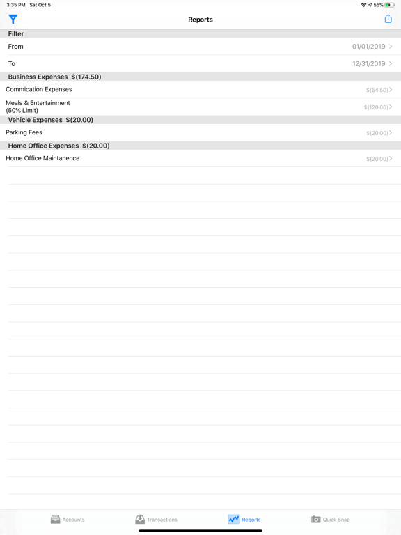 iAccountant iPad screenshot 4 - Business app
