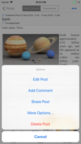 BlogTouch for Wordpress.com screenshot