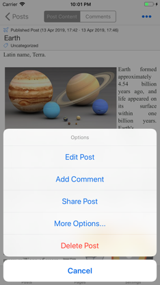 BlogTouch for Wordpress.com screenshot 2