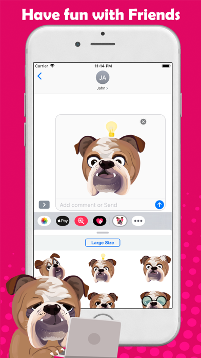 Screenshot #3 pour BullMoji for Bulldog Lovers