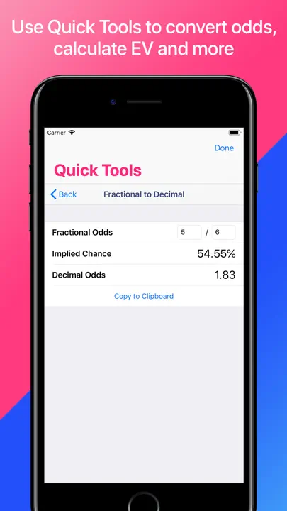 Matched Betting Calculators iPhone-skjermbilde 3