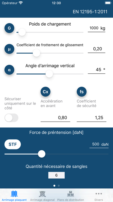 Screenshot #1 pour SpanSet Calculateur d'arrimage