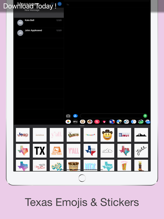 Texas Sticker iPad screenshot
