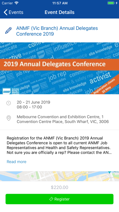 ANMF Diary App Screenshot 5 of 7