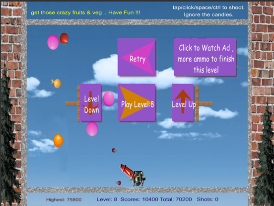 Screenshot #4 pour Crazy Fruit Shoot 2020