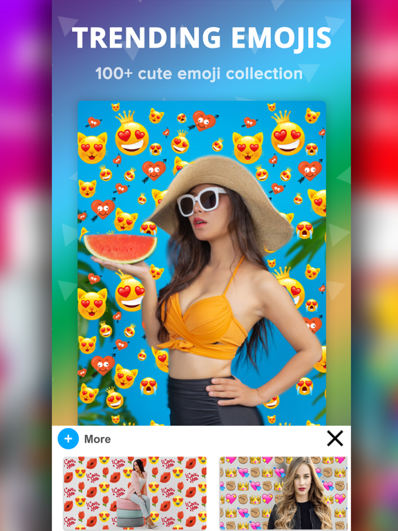 Screenshot #5 pour Emoji Background Photo Editor
