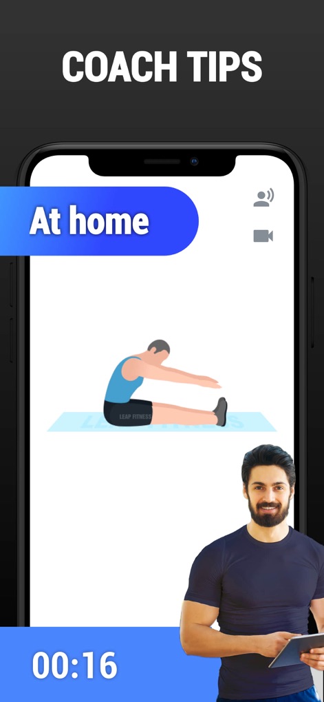 Teen Workout & Meal Plan - The app provides professional "COACH TIPS" through "Easy-to-understand animation" of exercises for effective "At home" workouts, ensuring users receive expert guidance.