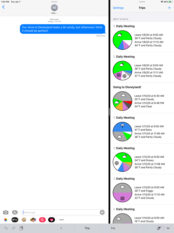 MyTrip Forecasts iPad screenshot 9 - Travel app