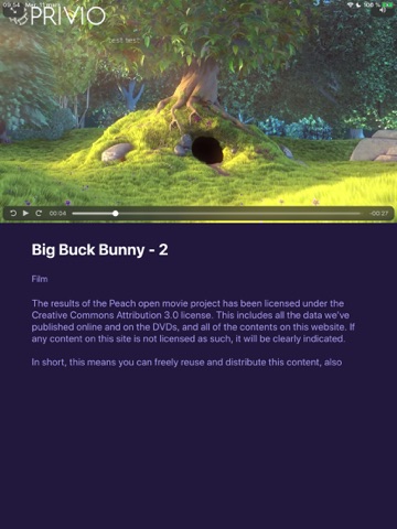 Privio Screener iPad screenshot