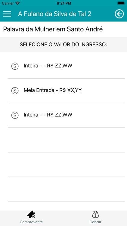 Organizador Bilheteria Express screenshot-5