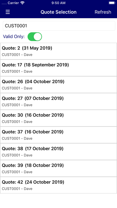 MACE Quotes app screenshot