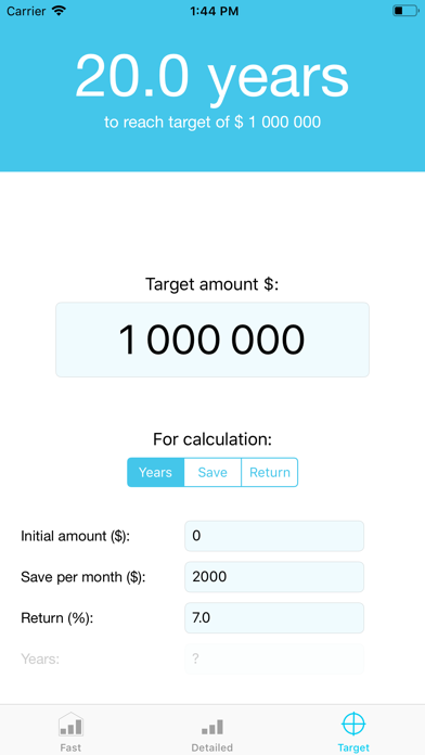 Screenshot #3 pour Compound Interest Graph
