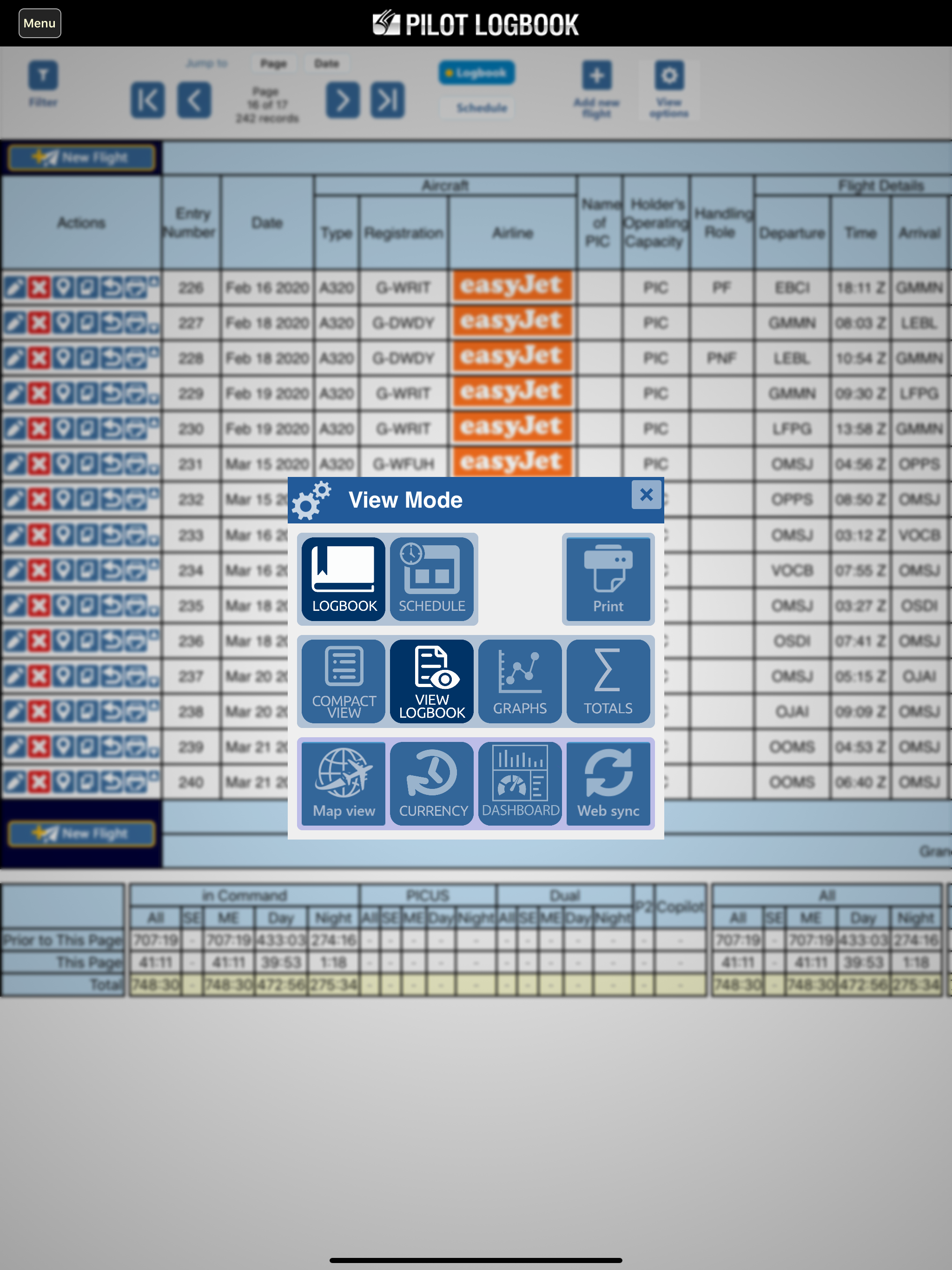 Safelog Pilot Logbook