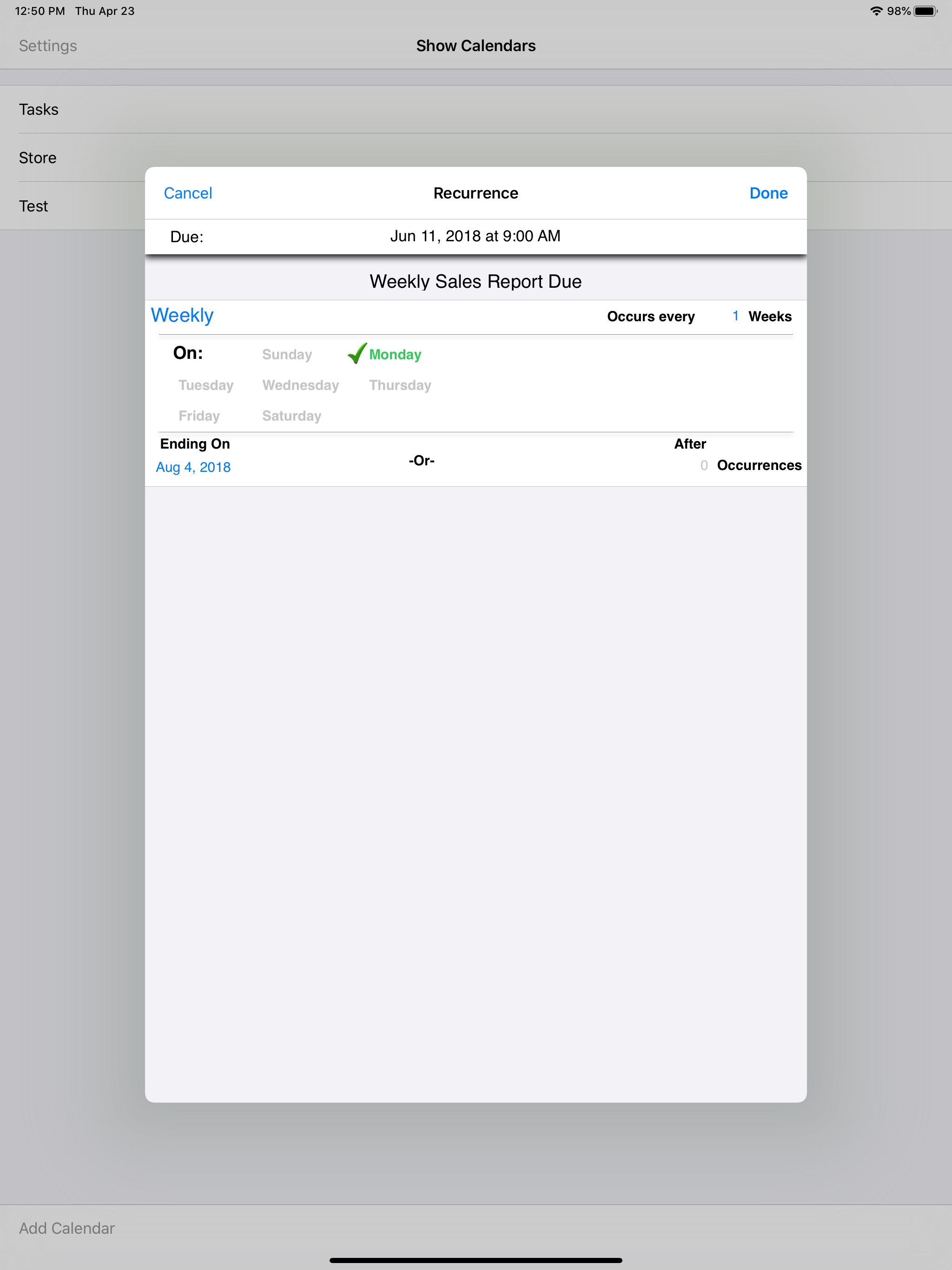 Slick Reminders screenshot 8