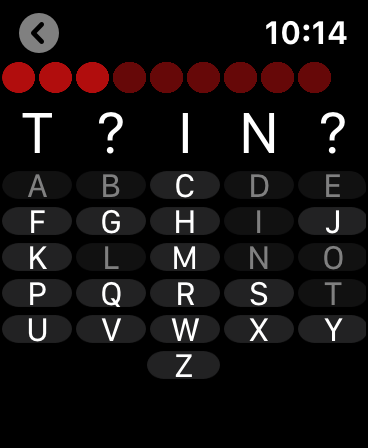 Hangman Wear - Watch Game screenshot 7