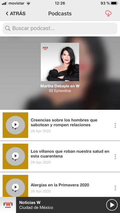 WRadio México para iPhone Screenshot