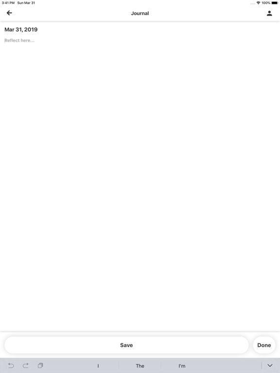 Müse: Daily Reflection Journal iPad screenshot 4 - Productivity app